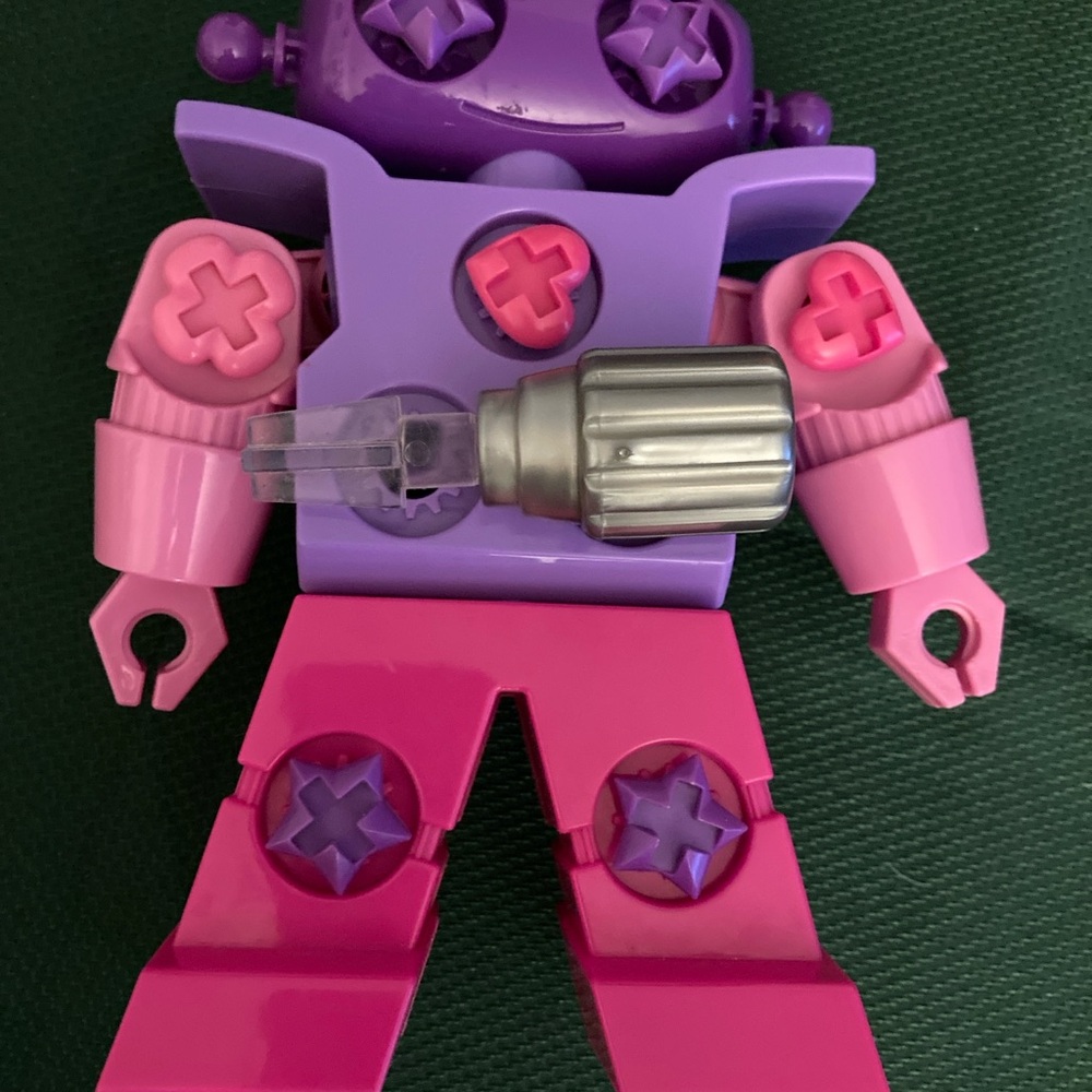 Pink and Purple Robot Toy